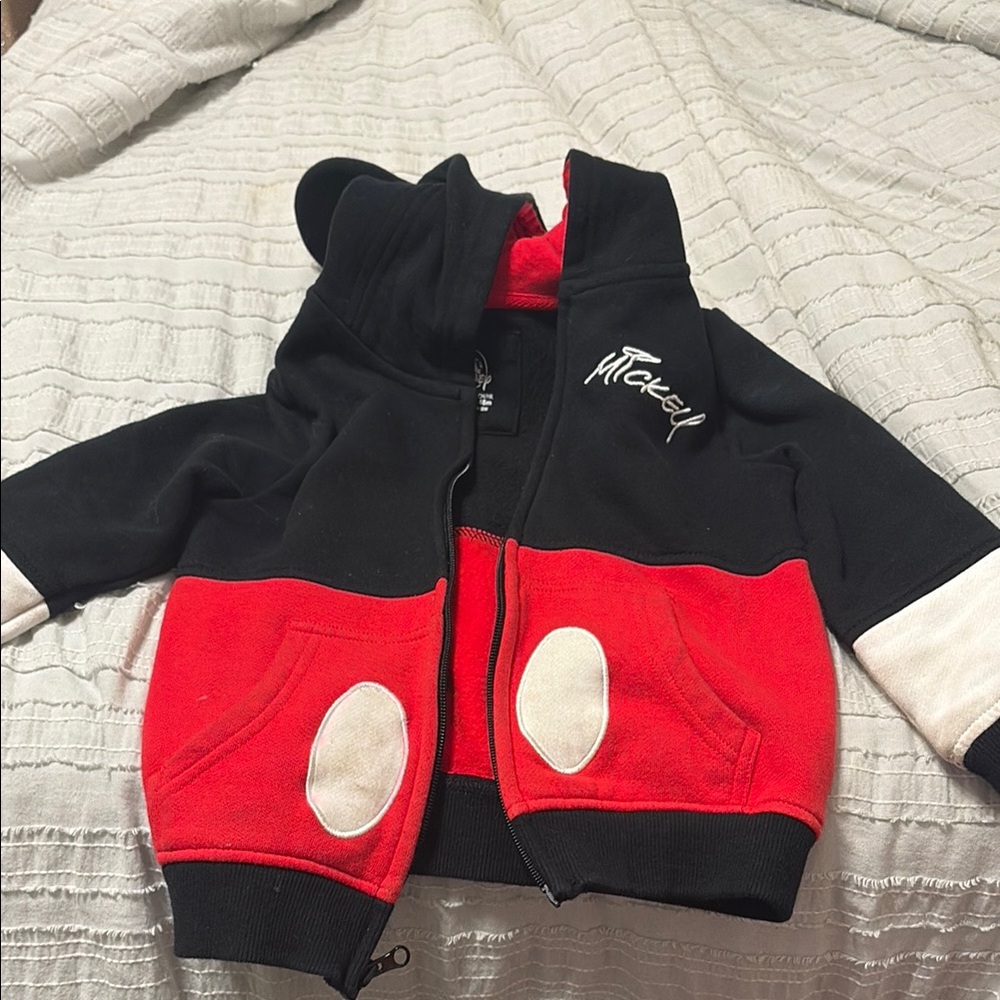 Disney Mickey Mouse Black and Red Kids Jacket